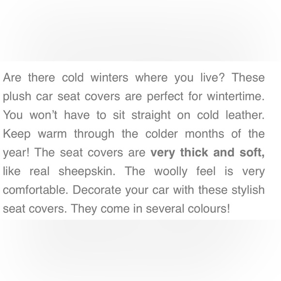 BNWT 2- soft, plush car seat covers - Picture 5 of 11